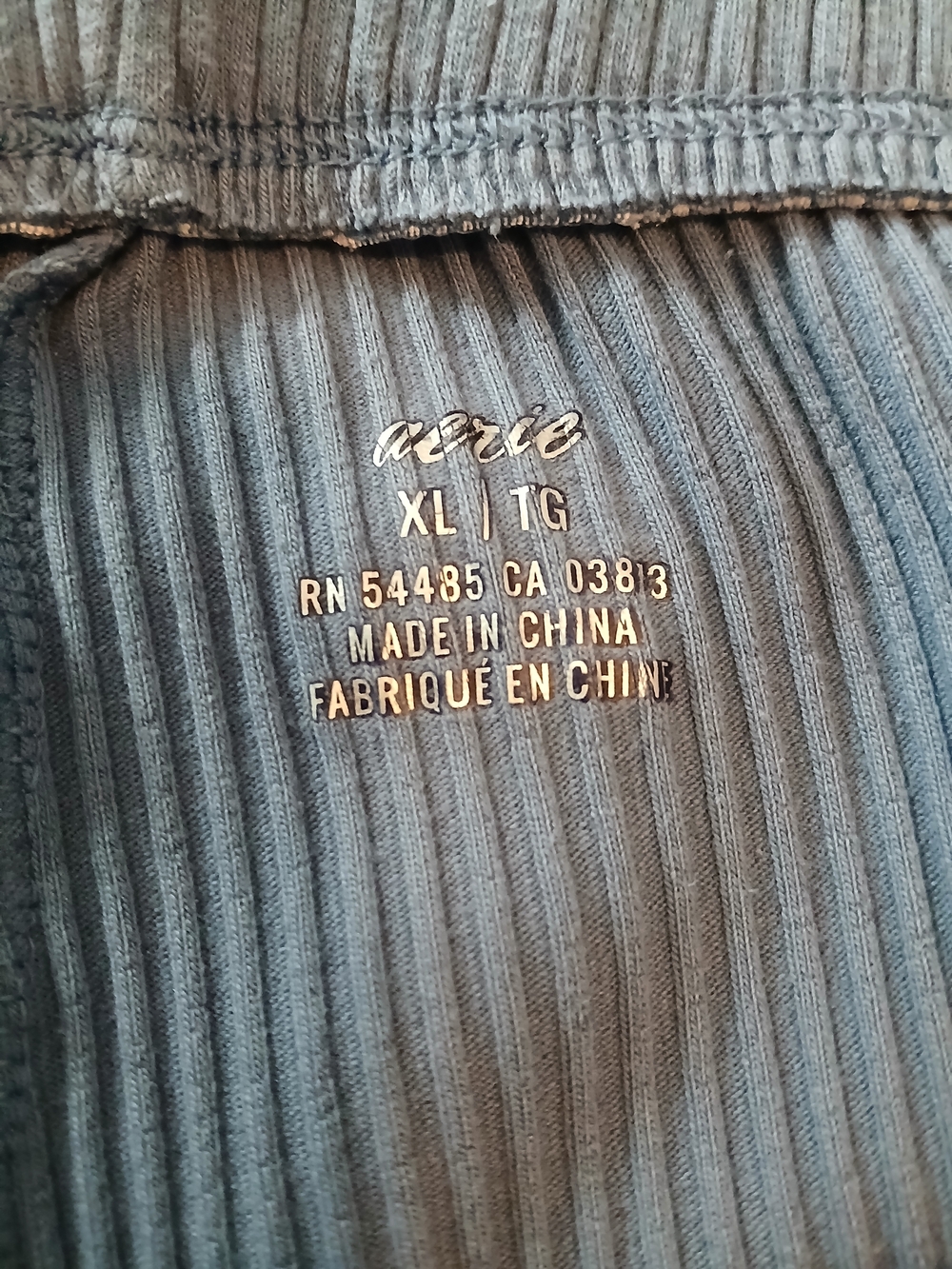 aerie  Ribbed Bell-Bottom Pants - Picture 3 of 3